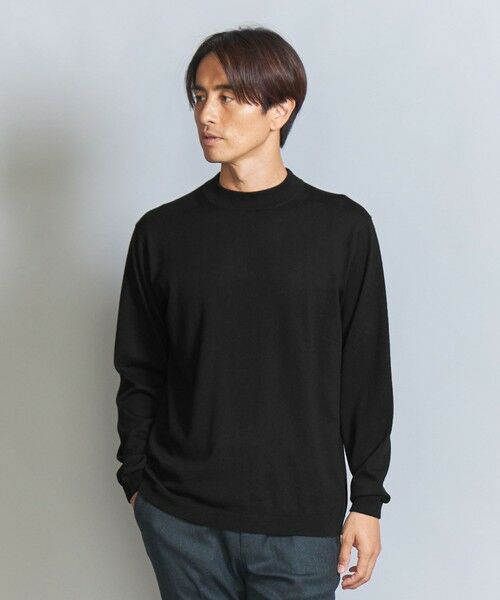 BEAUTY&YOUTH UNITED ARROWS / ビューティー&ユース ユナイテッドアローズ ニット・セーター | コットンカシミヤブレンド ジャケットネック ニット | 詳細1