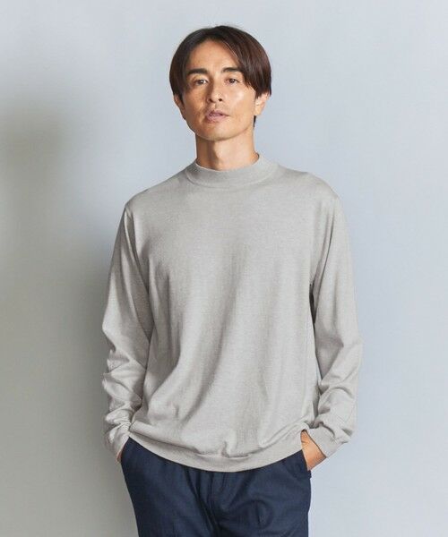 BEAUTY&YOUTH UNITED ARROWS / ビューティー&ユース ユナイテッドアローズ ニット・セーター | コットンカシミヤブレンド ジャケットネック ニット | 詳細9