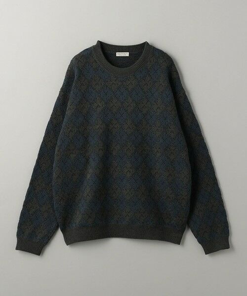 BEAUTY&YOUTH UNITED ARROWS / ビューティー&ユース ユナイテッドアローズ ニット・セーター | RHOMBUS パターン クルーネック ニット | 詳細16