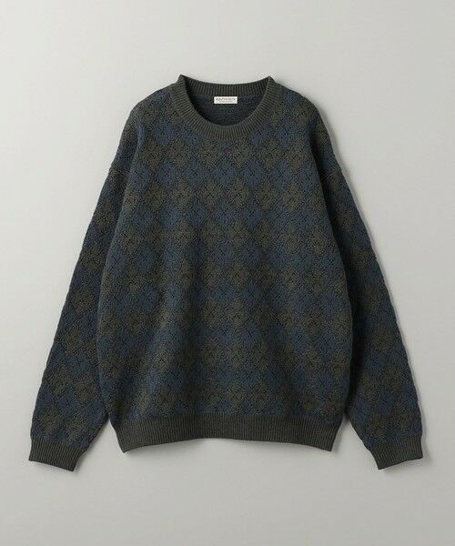 BEAUTY&YOUTH UNITED ARROWS / ビューティー&ユース ユナイテッドアローズ ニット・セーター | RHOMBUS パターン クルーネック ニット ‐ウォッシャブル‐ | 詳細12