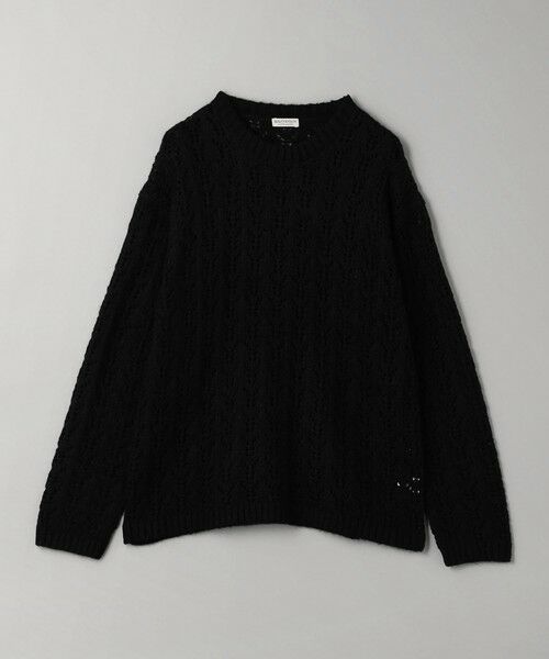 BEAUTY&YOUTH UNITED ARROWS / ビューティー&ユース ユナイテッドアローズ ニット・セーター | リーフ パターン モヘヤミックス ニット | 詳細7