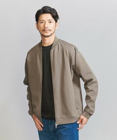 【WEB限定 WARDROBE SMART】ダブルニット ジップブルゾン/セットアップ対応