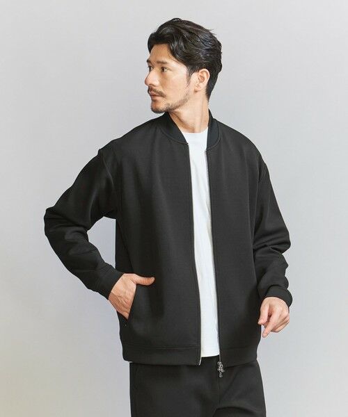 BEAUTY&YOUTH UNITED ARROWS / ビューティー&ユース ユナイテッドアローズ ブルゾン | 【WEB限定 WARDROBE SMART】ダブルニット ジップブルゾン/セットアップ対応 | 詳細1