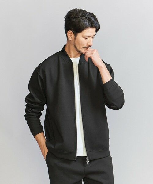 BEAUTY&YOUTH UNITED ARROWS / ビューティー&ユース ユナイテッドアローズ ブルゾン | 【WEB限定 WARDROBE SMART】ダブルニット ジップブルゾン/セットアップ対応 | 詳細4