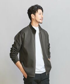 【WEB限定 WARDROBE SMART】ダブルニット スタンド ジップブルゾン/セットアップ対応