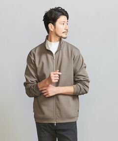 【WEB限定 WARDROBE SMART】ダブルニット スタンド ジップブルゾン/セットアップ対応