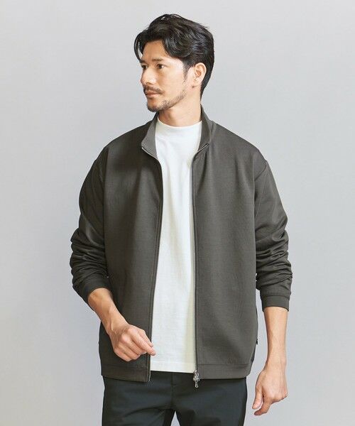 BEAUTY&YOUTH UNITED ARROWS / ビューティー&ユース ユナイテッドアローズ ブルゾン | 【WEB限定 WARDROBE SMART】ダブルニット スタンド ジップブルゾン/セットアップ対応 | 詳細17