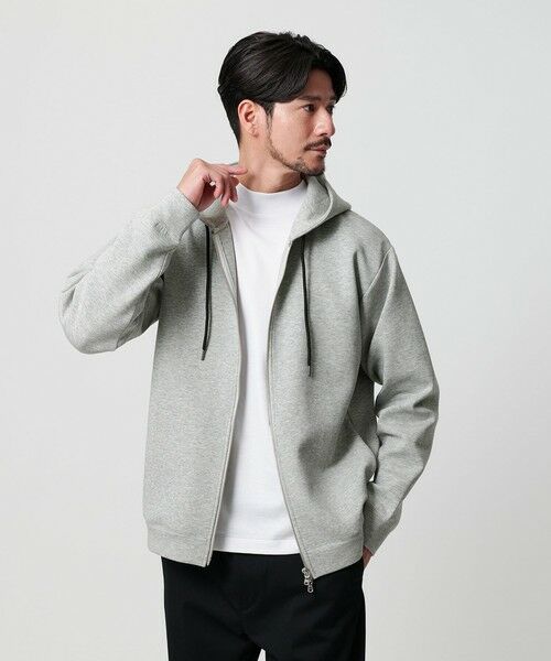 BEAUTY&YOUTH UNITED ARROWS / ビューティー&ユース ユナイテッドアローズ パーカー | 【WEB限定 WARDROBE SMART】ダブルニット ジップパーカー/セットアップ対応 | 詳細9