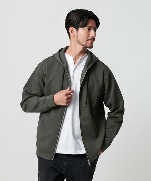 BEAUTY&YOUTH UNITED ARROWS / ビューティー&ユース ユナイテッドアローズ パーカー | 【WEB限定 WARDROBE SMART】ダブルニット ジップパーカー/セットアップ対応 | 詳細18