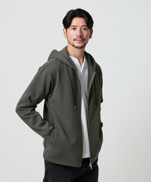 BEAUTY&YOUTH UNITED ARROWS / ビューティー&ユース ユナイテッドアローズ パーカー | 【WEB限定 WARDROBE SMART】ダブルニット ジップパーカー/セットアップ対応 | 詳細19