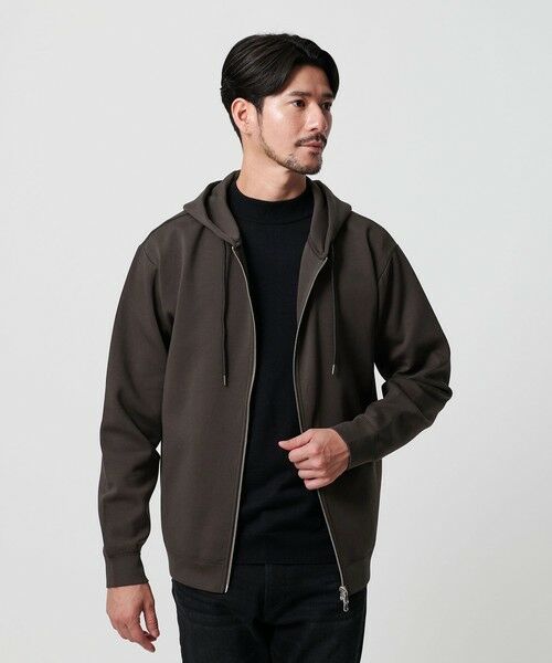 BEAUTY&YOUTH UNITED ARROWS / ビューティー&ユース ユナイテッドアローズ パーカー | 【WEB限定 WARDROBE SMART】ダブルニット ジップパーカー/セットアップ対応 | 詳細24