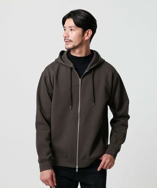 BEAUTY&YOUTH UNITED ARROWS / ビューティー&ユース ユナイテッドアローズ パーカー | 【WEB限定 WARDROBE SMART】ダブルニット ジップパーカー/セットアップ対応 | 詳細25