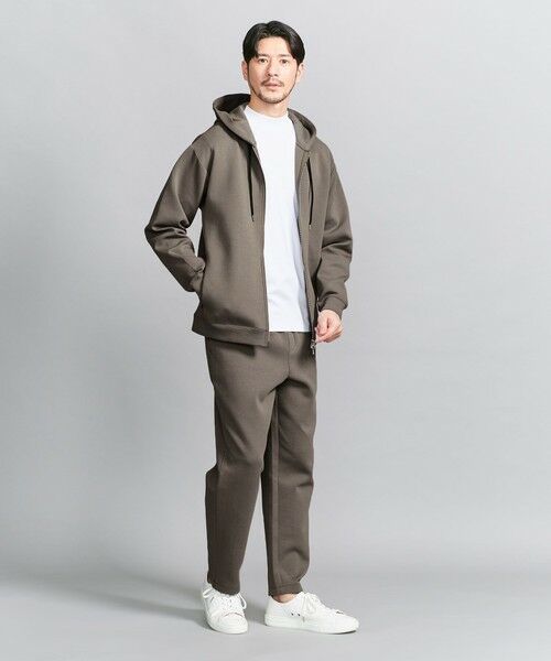 WEB限定 WARDROBE SMART】ダブルニット ジップパーカー