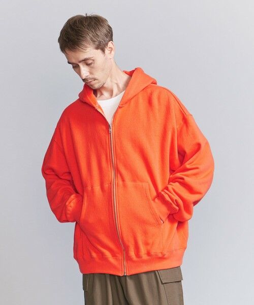 BEAUTY&YOUTH UNITED ARROWS / ビューティー&ユース ユナイテッドアローズ パーカー | クラッシュド パイル ジップ パーカ | 詳細12