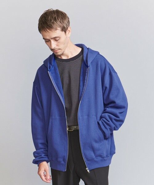 BEAUTY&YOUTH UNITED ARROWS / ビューティー&ユース ユナイテッドアローズ パーカー | クラッシュド パイル ジップ パーカ | 詳細15