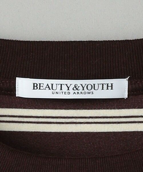 BEAUTY&YOUTH UNITED ARROWS / ビューティー&ユース ユナイテッドアローズ カットソー | ベロアボーダー ロングスリーブ Tシャツ | 詳細12