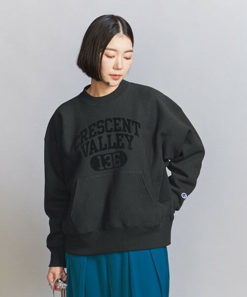 BEAUTY&YOUTH UNITED ARROWS / ビューティー&ユース ユナイテッドアローズ スウェット | 【別注】＜Champion＞リバースウィーブ ロゴプリント スウェットプルオーバー | 詳細1