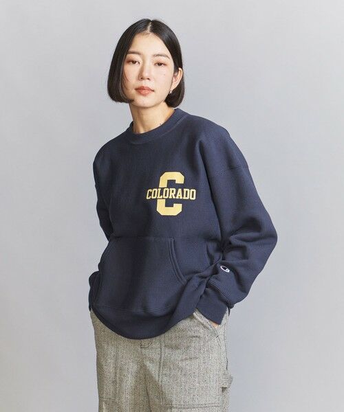 BEAUTY&YOUTH UNITED ARROWS / ビューティー&ユース ユナイテッドアローズ スウェット | 【別注】＜Champion＞リバースウィーブ ロゴプリント スウェットプルオーバー | 詳細14