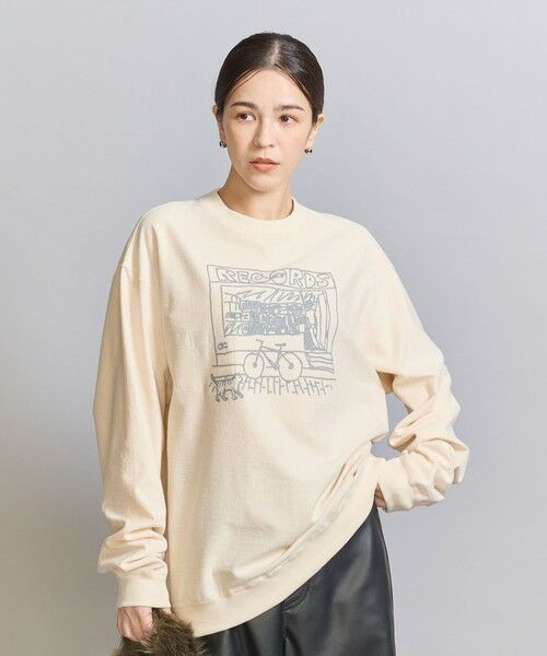 BEAUTY&YOUTH UNITED ARROWS / ビューティー&ユース ユナイテッドアローズ スウェット | ＜Charcoal＞シティプリント スウェット | 詳細2