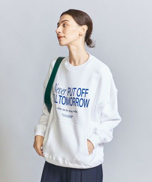 BEAUTY&YOUTH UNITED ARROWS / ビューティー&ユース ユナイテッドアローズ スウェット | 【別注】＜＋81BRANCA＞ロゴスウェット プルオーバー | 詳細2