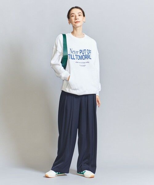 BEAUTY&YOUTH UNITED ARROWS / ビューティー&ユース ユナイテッドアローズ スウェット | 【別注】＜＋81BRANCA＞ロゴスウェット プルオーバー | 詳細4