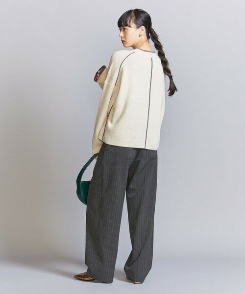 BEAUTY&YOUTH UNITED ARROWS / ビューティー&ユース ユナイテッドアローズ ニット・セーター | ネップカラーライン クルーネック ニットプルオーバー | 詳細4