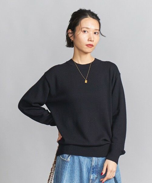 BEAUTY&YOUTH UNITED ARROWS / ビューティー&ユース ユナイテッドアローズ ニット・セーター | ウールカシミヤ天竺 クルーネック ニット プルオーバー -ウォッシャブル- | 詳細2