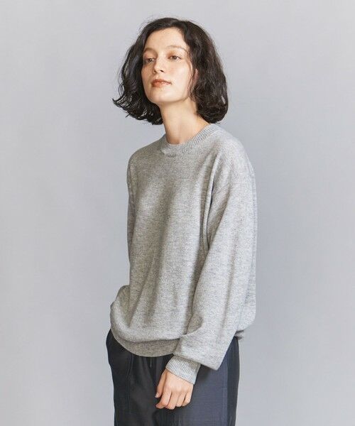 BEAUTY&YOUTH UNITED ARROWS / ビューティー&ユース ユナイテッドアローズ ニット・セーター | ウールカシミヤ天竺 クルーネック ニット プルオーバー -ウォッシャブル- | 詳細9