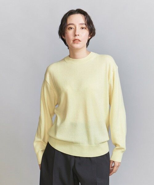 BEAUTY&YOUTH UNITED ARROWS / ビューティー&ユース ユナイテッドアローズ ニット・セーター | ウールカシミヤ天竺 クルーネック ニット プルオーバー -ウォッシャブル- | 詳細18