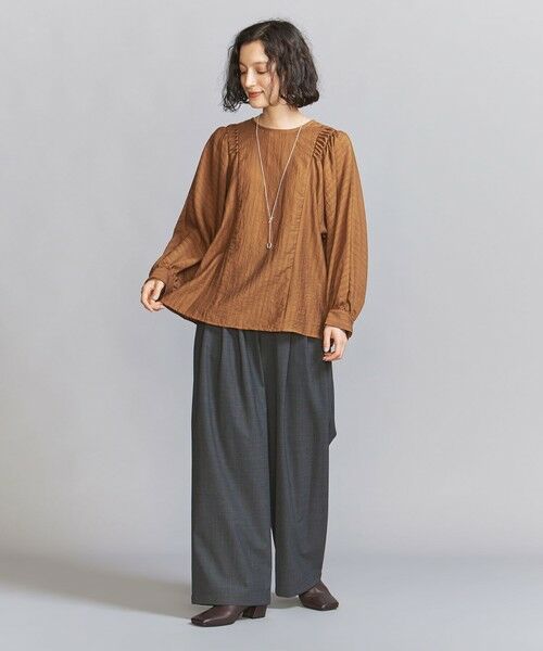 BEAUTY&YOUTH UNITED ARROWS / ビューティー&ユース ユナイテッドアローズ シャツ・ブラウス | 【WEB限定】ピンタックドルマンスリーブ ブラウス | 詳細13