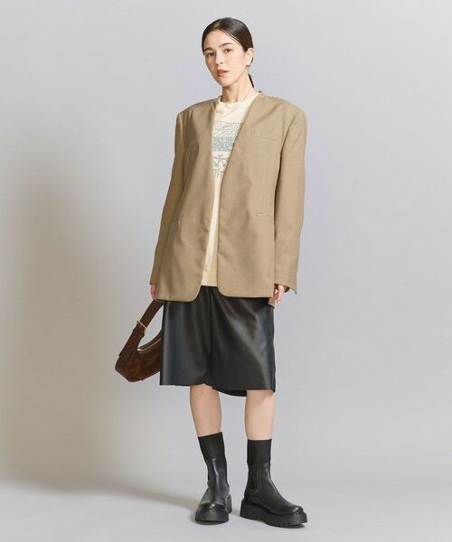 BEAUTY&YOUTH UNITED ARROWS / ビューティー&ユース ユナイテッドアローズ ノーカラージャケット | ノーカラー ジャケット | 詳細16