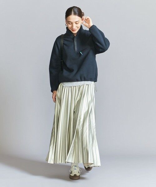 BEAUTY&YOUTH UNITED ARROWS / ビューティー&ユース ユナイテッドアローズ ロング・マキシ丈スカート | 【WEB限定】フェイクレザー プリーツスカート | 詳細3