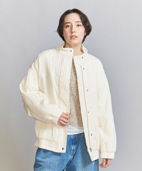 BEAUTY&YOUTH UNITED ARROWS / ビューティー&ユース ユナイテッドアローズ その他アウター | ジャカード スタンド ブルゾン | 詳細1