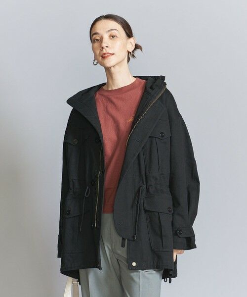 BEAUTY&YOUTH UNITED ARROWS / ビューティー&ユース ユナイテッドアローズ ミリタリージャケット・コート | 【別注】＜ARMY TWILL＞ミリタリーフードコート | 詳細1