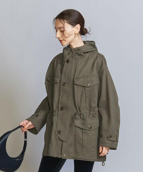 BEAUTY&YOUTH UNITED ARROWS / ビューティー&ユース ユナイテッドアローズ ミリタリージャケット・コート | 【別注】＜ARMY TWILL＞ミリタリーフードコート | 詳細8