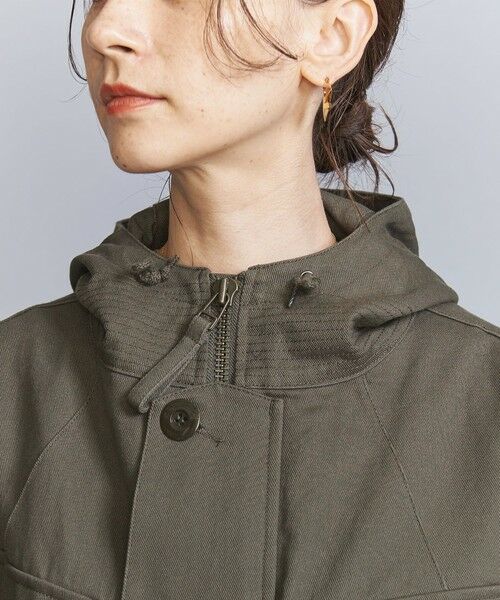 BEAUTY&YOUTH UNITED ARROWS / ビューティー&ユース ユナイテッドアローズ ミリタリージャケット・コート | 【別注】＜ARMY TWILL＞ミリタリーフードコート | 詳細14