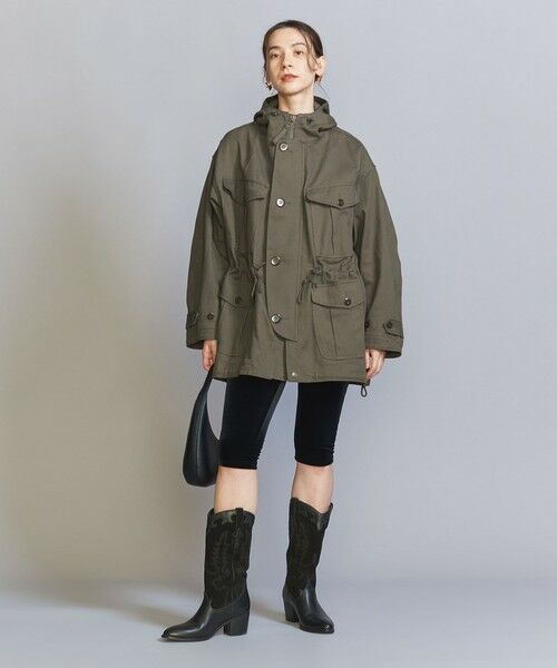 BEAUTY&YOUTH UNITED ARROWS / ビューティー&ユース ユナイテッドアローズ ミリタリージャケット・コート | 【別注】＜ARMY TWILL＞ミリタリーフードコート | 詳細10