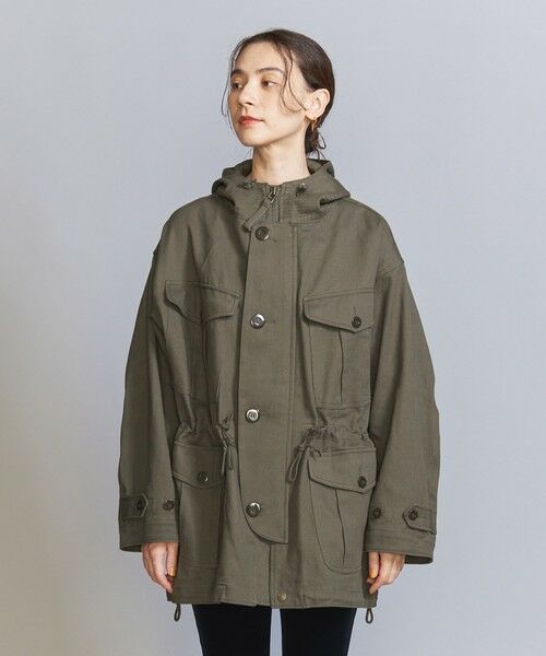 BEAUTY&YOUTH UNITED ARROWS / ビューティー&ユース ユナイテッドアローズ ミリタリージャケット・コート | 【別注】＜ARMY TWILL＞ミリタリーフードコート | 詳細11