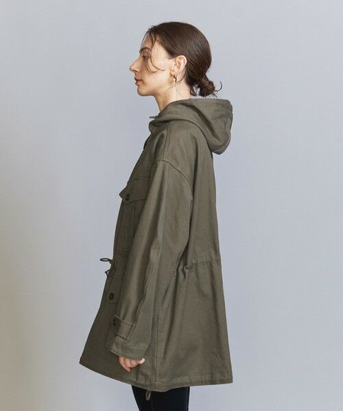 BEAUTY&YOUTH UNITED ARROWS / ビューティー&ユース ユナイテッドアローズ ミリタリージャケット・コート | 【別注】＜ARMY TWILL＞ミリタリーフードコート | 詳細12