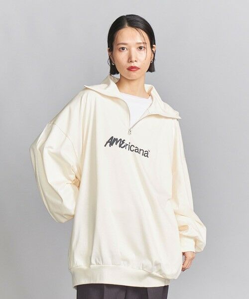 BEAUTY&YOUTH UNITED ARROWS / ビューティー&ユース ユナイテッドアローズ Tシャツ | ＜Americana＞ハーフジップ トップス | 詳細1