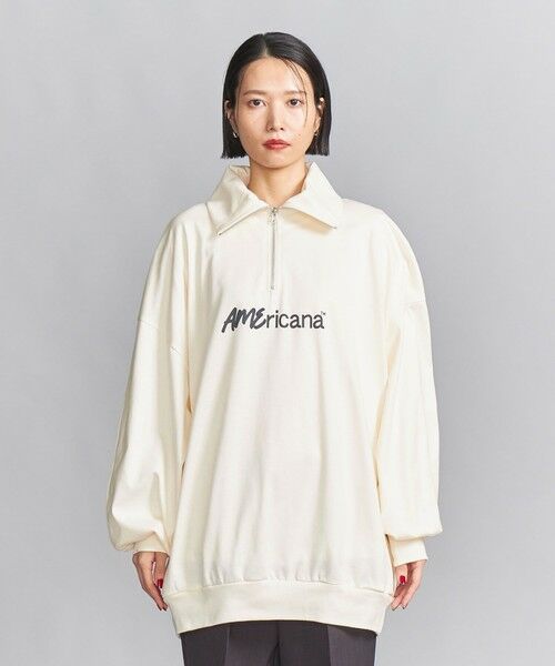 BEAUTY&YOUTH UNITED ARROWS / ビューティー&ユース ユナイテッドアローズ Tシャツ | ＜Americana＞ハーフジップ トップス | 詳細4