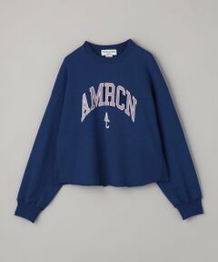 ＜Americana＞クロップド プリント スウェット