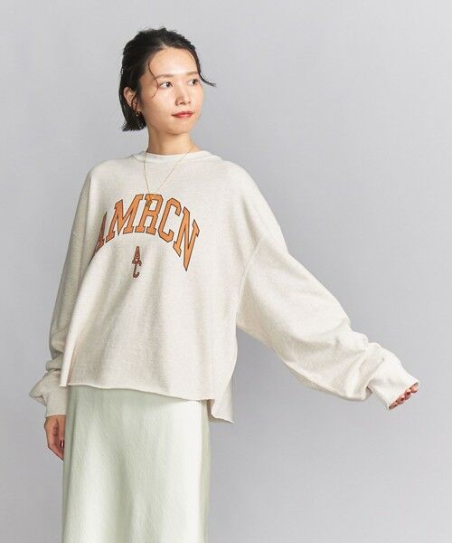 BEAUTY&YOUTH UNITED ARROWS / ビューティー&ユース ユナイテッドアローズ スウェット | ＜Americana＞クロップド プリント スウェット | 詳細1