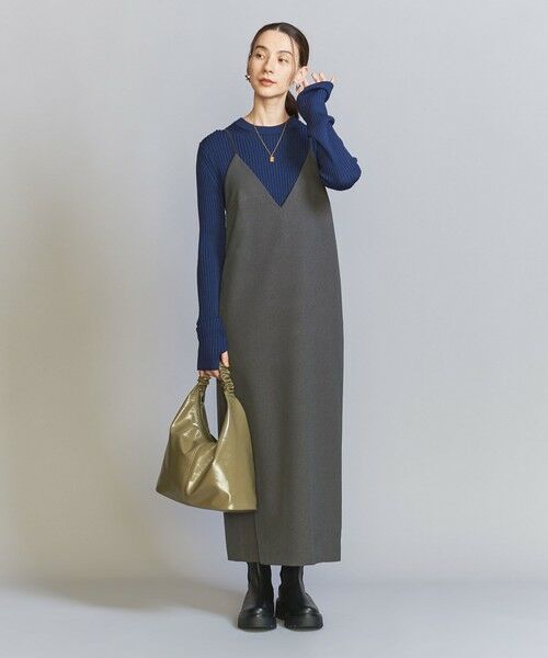 BEAUTY&YOUTH UNITED ARROWS / ビューティー&ユース ユナイテッドアローズ ショルダーバッグ | フェイクエナメル ギャザー ワンハンドル ショルダーバッグ | 詳細9