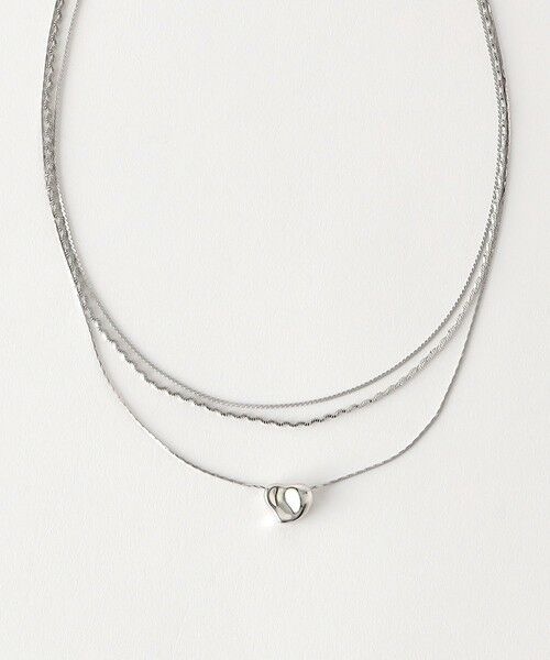 BEAUTY&YOUTH UNITED ARROWS / ビューティー&ユース ユナイテッドアローズ ネックレス・ペンダント・チョーカー | イビツ ハート 3連ネックレス | 詳細18