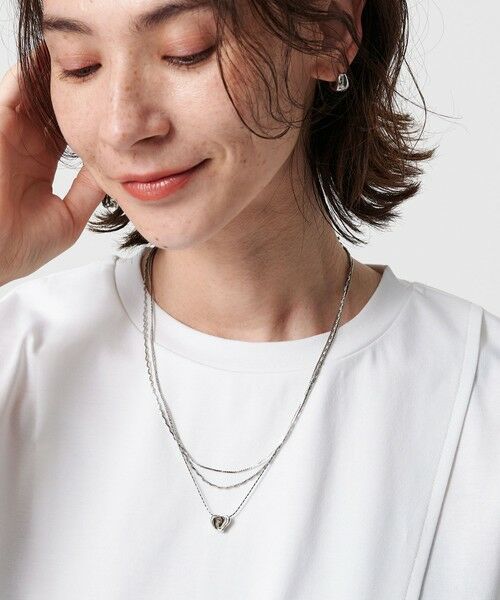 BEAUTY&YOUTH UNITED ARROWS / ビューティー&ユース ユナイテッドアローズ ネックレス・ペンダント・チョーカー | イビツ ハート 3連ネックレス | 詳細15