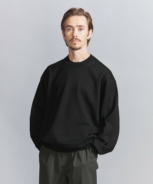 BEAUTY&YOUTH UNITED ARROWS / ビューティー&ユース ユナイテッドアローズ ニット・セーター | ハイブリッド ウール フォルム クルーネック ニット | 詳細1