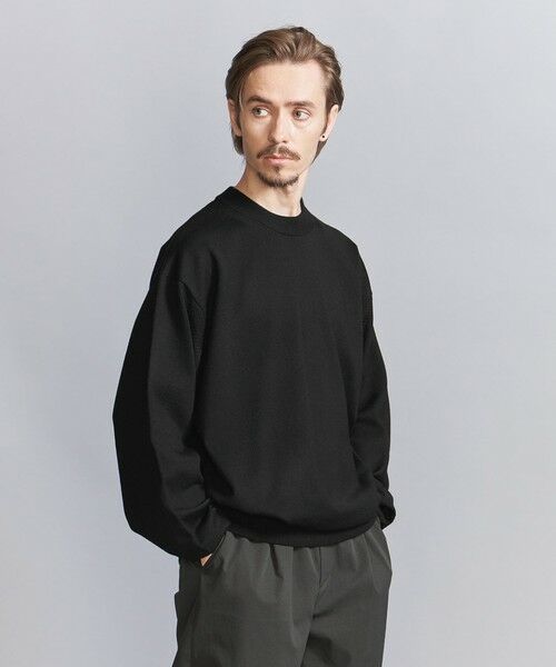 BEAUTY&YOUTH UNITED ARROWS / ビューティー&ユース ユナイテッドアローズ ニット・セーター | ハイブリッド ウール フォルム クルーネック ニット ‐ウォッシャブル‐ | 詳細1