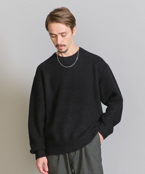 BEAUTY&YOUTH UNITED ARROWS / ビューティー&ユース ユナイテッドアローズ ニット・セーター | クリンプ コットンウール ミックス クルーネック ニット | 詳細2