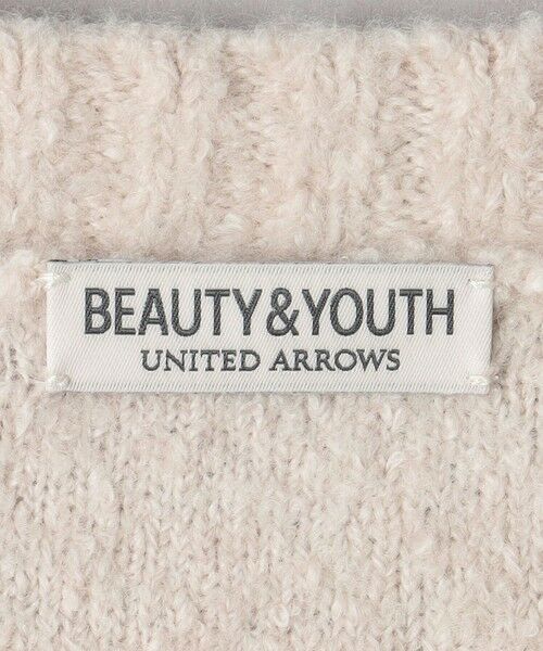 BEAUTY&YOUTH UNITED ARROWS / ビューティー&ユース ユナイテッドアローズ ニット・セーター | クリンプ コットンウール ミックス クルーネック ニット | 詳細8